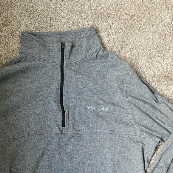 Columbia Grey Half Zip Sweater - Picture 2 of 4